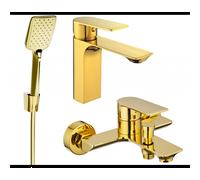 Mexen Alexa R62 ensemble de baignoire, doré - 71203R62-50 5934 5907709198524