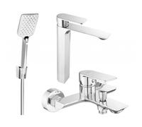 Mexen Alexa R62 ensemble de bain, chrome - 71213R62-00 3440 5907709198777