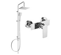 Mexen Alexa Tord ensemble de douche extérieur avec douche de tête et robinet de douche, chrome - 71240200-00 6048 5907709181328