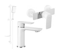 Mexen Alfa DF54 ensemble de douche, blanc/chrome - 745704DF54-02 5242 5907709182783