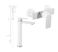 Mexen Alfa DF54 ensemble de douche, blanc/chrome - 745714DF54-02 5288 5907709183414