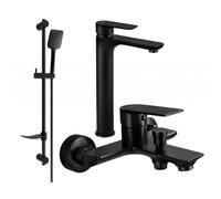 Mexen Alfa DF62 ensemble de baignoire, noir - 745713DF62-70 5279 5907709183308
