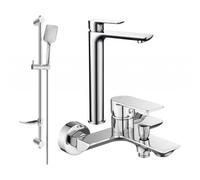 Mexen Alfa DF62 ensemble de bain, chrome - 745713DF62-00 5277 5907709183261