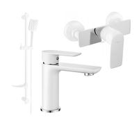 Mexen Alfa DF62 ensemble de douche, blanc/chromé - 745704DF62-02 5246 5907709182851