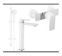 Mexen Alfa DQ40 ensemble de douche, blanc/chrome - 745714DQ40-02 5281 5907709183346