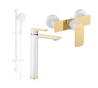 Mexen Alfa DQ40 ensemble de douche, blanc/or - 745714DQ40-25 5282 5907709183353