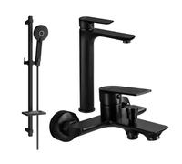 Mexen Alfa Ensemble de bain DQ40, noir - 745713DQ40-70 5273 5907709183162