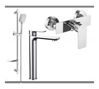 Mexen Alfa Ensemble de douche DF62, chrome - 745714DF62-00 5292 5907709183476