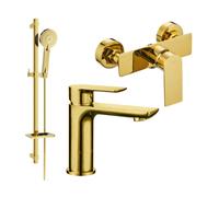 Mexen Alfa Ensemble de douche DQ40, doré - 745704DQ40-50 5236 5907709182738