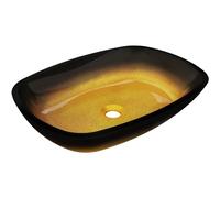Mexen Araks vasque à poser en verre 54 x 39 cm, or foncé - 24155451 16259 5907709159358