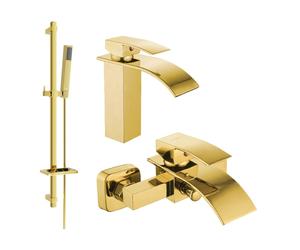 Mexen Aries DQ77 ensemble de bain, doré - 744803DQ77-50 5308 5907709183766