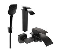Mexen Aries R62 ensemble de baignoire, noir - 744813R62-70 5348 5907709186675