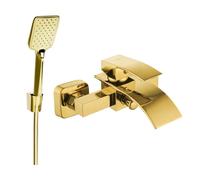 Mexen Aries R62 robinet de baignoire avec ensemble de douche, doré - 74483R62-50 5329 5907709186484