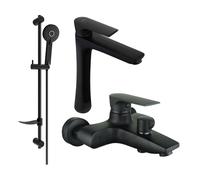Mexen Axel DF40 ensemble de baignoire, noir - 73813DF40-70 5369 5907709184107