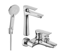 Mexen Axel R40 ensemble de bain, chromé - 73813R40-00 5386 5907709188600