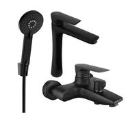 Mexen Axel R40 ensemble pour baignoire, noir - 73813R40-70 5387 5907709188617