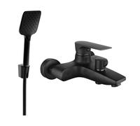 Mexen Axel R62 robinet de baignoire avec ensemble de douche, noir - 7383R62-70 5391 5907709188655