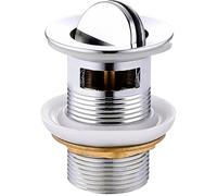 Mexen bouchon click-clack rotatif avec trop-plein, chrome - 79923-00 2218 5907709190528