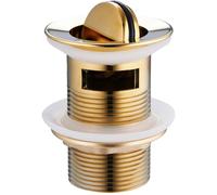 Mexen bouchon click-clack rotatif avec trop-plein, doré - 79923-50 2219 5907709190580