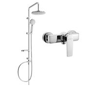 Mexen Carl ensemble de douche en saillie avec pommeau de douche et robinet de douche Lynx, chrome - 745940240-00 6114 5907709181977