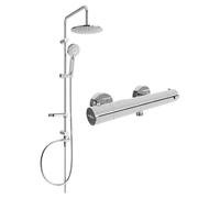 Mexen Carl ensemble de douche extérieur avec pomme de douche et mitigeur thermostatique Kai, chrome - 77100240-00 5970 5907709180543