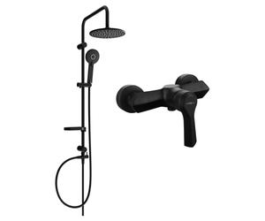 Mexen Carl ensemble de douche mural avec pomme de douche et robinet de douche Sabre, noir - 72140240-70 6070 5907709181540