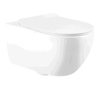Mexen Carmen 2.0 cuvette WC Rimless avec abattant à descente lente slim, duroplast, blanc brillant - 3088L4000 83184 5905315983756