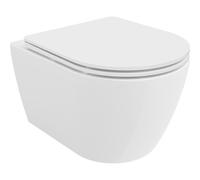 Mexen Carmen cuvette WC Rimless avec abattant à descente lente slim, duroplast, blanc brillant - 30880300 4419 5907709113541