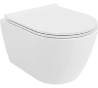 Mexen Carmen Cuvette WC Rimless avec abattant fin à fermeture douce Duroplast blanc brillant