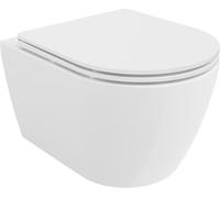 Mexen Carmen Cuvette WC sans rebord avec abattant fin en Duroplast Blanc brillant