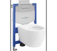 Mexen Carmen ensemble encastré WC bâti support Fenix XS-U avec cuvette WC, blanc brillant - 6853388XX00 13009 5907709163546