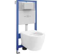 Mexen Carmen Fenix Slim Ensemble WC encastré avec cuvette WC Blanc brillant