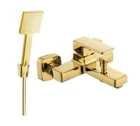 Mexen Cetus R45 mitigeur de baignoire avec ensemble de douche, or - 74433R45-50 5442 5907709188365