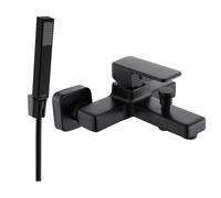 Mexen Cetus R77 robinet de baignoire avec ensemble de douche, noir - 74433R77-70 5440 5907709188341