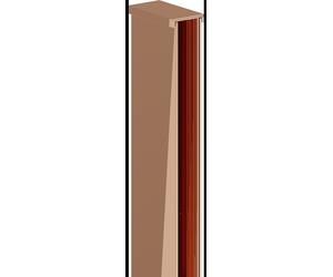 Mexen cornière murale pour paroi de douche 8 mm, or rose - 800-00-60 53169 5907709115385