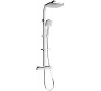 Mexen CQ33 ensemble de douche apparent avec douche de tête et robinet thermostatique, chromé - 772503395-00 2051 5907709142008