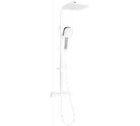 Mexen CQ33 ensemble de douche externe avec douche de tête et robinet thermostatique, blanc/chromé - 772503395-21 2052 5907709142015