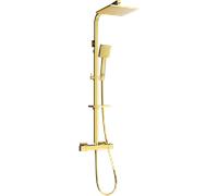 Mexen CQ45 ensemble de douche en saillie avec pomme de douche et mitigeur thermostatique, doré - 772504595-50 2055 5907709142046
