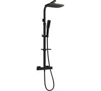 Mexen CQ49 ensemble de douche apparent avec douche de tête et mitigeur thermostatique, noir/or - 772504995-75 2059 5907709142084