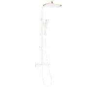 Mexen CQ49 ensemble de douche en saillie avec pomme de douche et mitigeur thermostatique, blanc/or - 772504995-25 2058 5907709142060