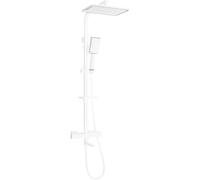 Mexen CQ54 ensemble baignoire-douche avec douche à effet pluie et robinet thermostatique, blanc/chrome - 779105495-21 2176 5907709142749