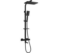 Mexen CQ54 ensemble baignoire-douche avec pomme de douche et mitigeur thermostatique, noir/chrome - 779105495-71 2178 5907709142756