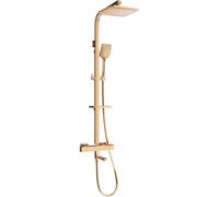 Mexen CQ62 ensemble baignoire-douche avec pommeau de douche et robinet thermostatique, or rose - 779106295-60 2184 5907709142794