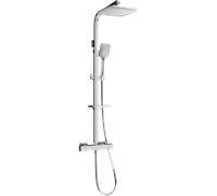 Mexen CQ62 ensemble de douche mural avec pomme de douche et mitigeur thermostatique, chrome - 772506295-00 2062 5907709142121