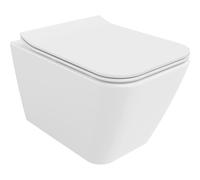Mexen Cube cuvette WC Rimless avec abattant slim à descente progressive, duroplast, blanc brillant - 30924000 4424 5903163380260
