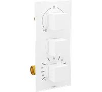 Mexen Cube mitigeur thermostatique bain-douche à 3 sorties, blanc - 77503-20 404 5907709119031