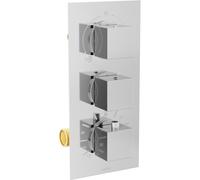 Mexen Cube mitigeur thermostatique pour baignoire-douche à 3 sorties, chrome - 77503-00 403 5903163384749