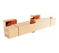 Mexen Cube robinet de douche thermostatique, or rose - 77250-60 331 5907709118874