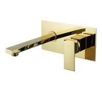 Mexen Cube robinet encastré pour lavabo, doré - 73115-50 1318 5907709111493