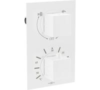 Mexen Cube robinet thermostatique de baignoire-douche à 2 voies, blanc - 77502-20 395 5907709118997